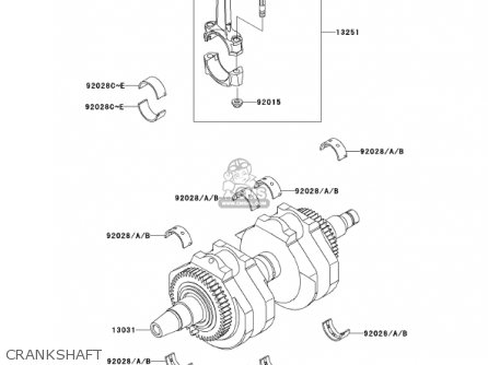CRANKSHAFT - EJ650A4 W650 2002 CANADA