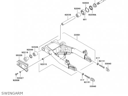 SWINGARM - EJ650A4 W650 2002 CANADA