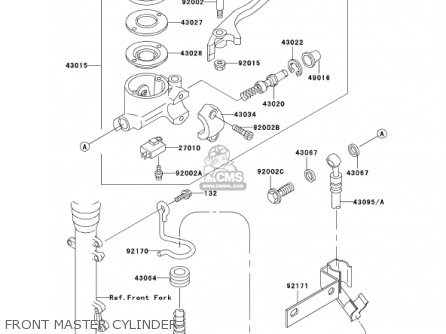 FRONT MASTER CYLINDER - EJ650A4 W650 2002 CANADA