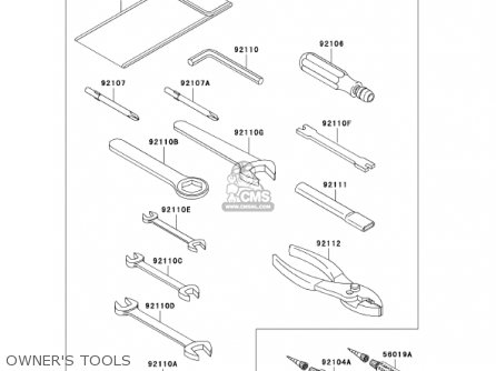 OWNER'S TOOLS - EJ650A4 W650 2002 CANADA