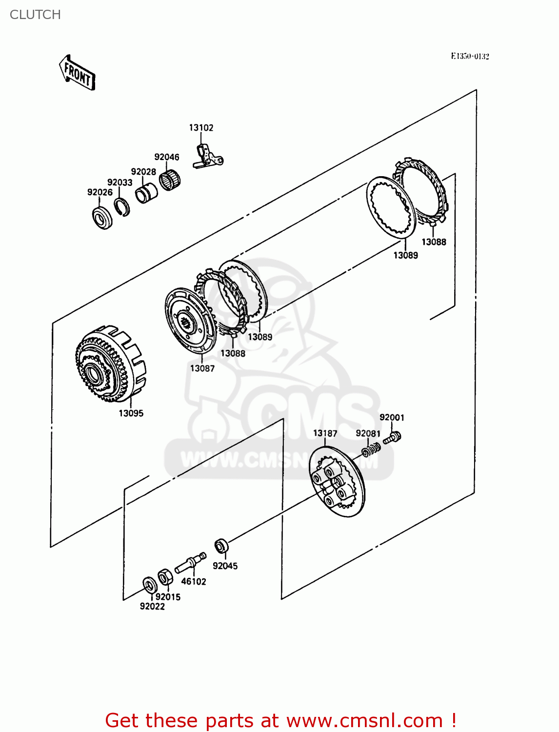 CLUTCH EL250B2 ELIMINATOR 1988 FG