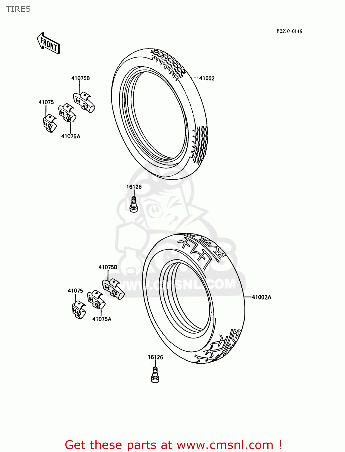 TIRES EL250B2 ELIMINATOR 1988 FG