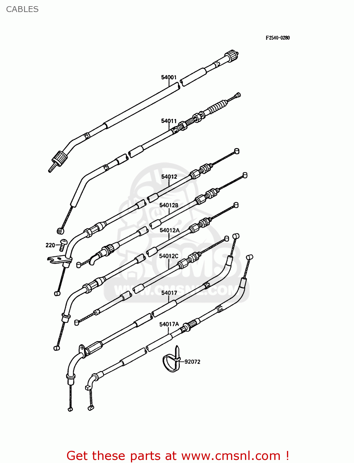 CABLES EL250B2 ELIMINATOR 1988 FG
