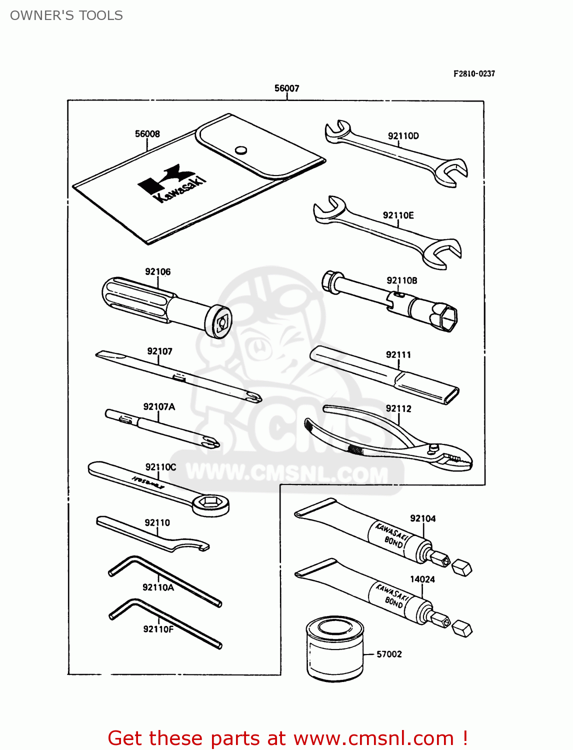 OWNER'S TOOLS EL250B2 ELIMINATOR 1988 FG