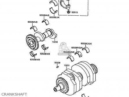 CRANKSHAFT - EL250B2 ELIMINATOR 1988 FG