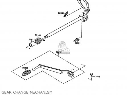 GEAR CHANGE MECHANISM - EL250B2 ELIMINATOR 1988 FG