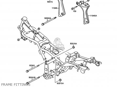 FRAME FITTINGS - EL250B2 ELIMINATOR 1988 FG