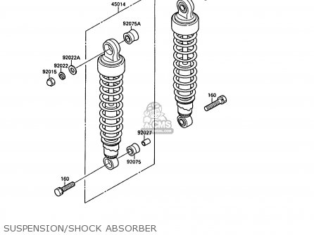 SUSPENSION/SHOCK ABSORBER - EL250B2 ELIMINATOR 1988 FG