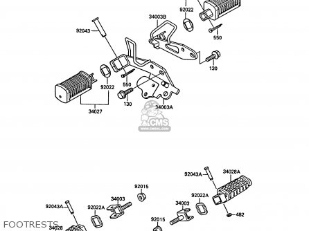 FOOTRESTS - EL250B2 ELIMINATOR 1988 FG