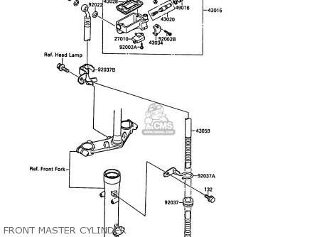 FRONT MASTER CYLINDER - EL250B2 ELIMINATOR 1988 FG