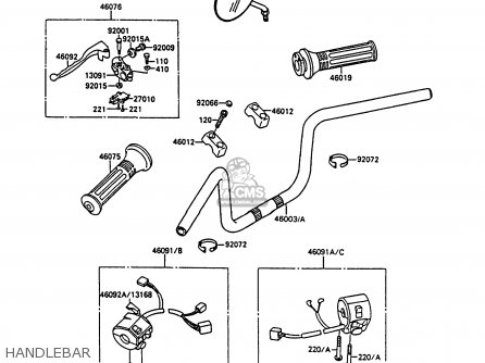 HANDLEBAR - EL250B2 ELIMINATOR 1988 FG