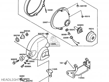HEADLIGHT(S) - EL250B2 ELIMINATOR 1988 FG