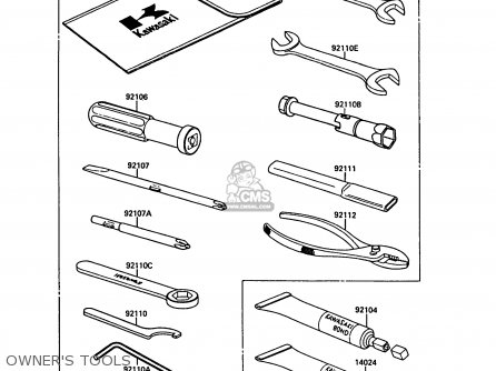 OWNER'S TOOLS - EL250B2 ELIMINATOR 1988 FG