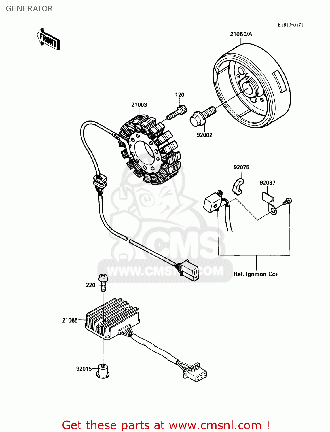 GENERATOR EL250B2 ELIMINATOR 1988 USA CALIFORNIA