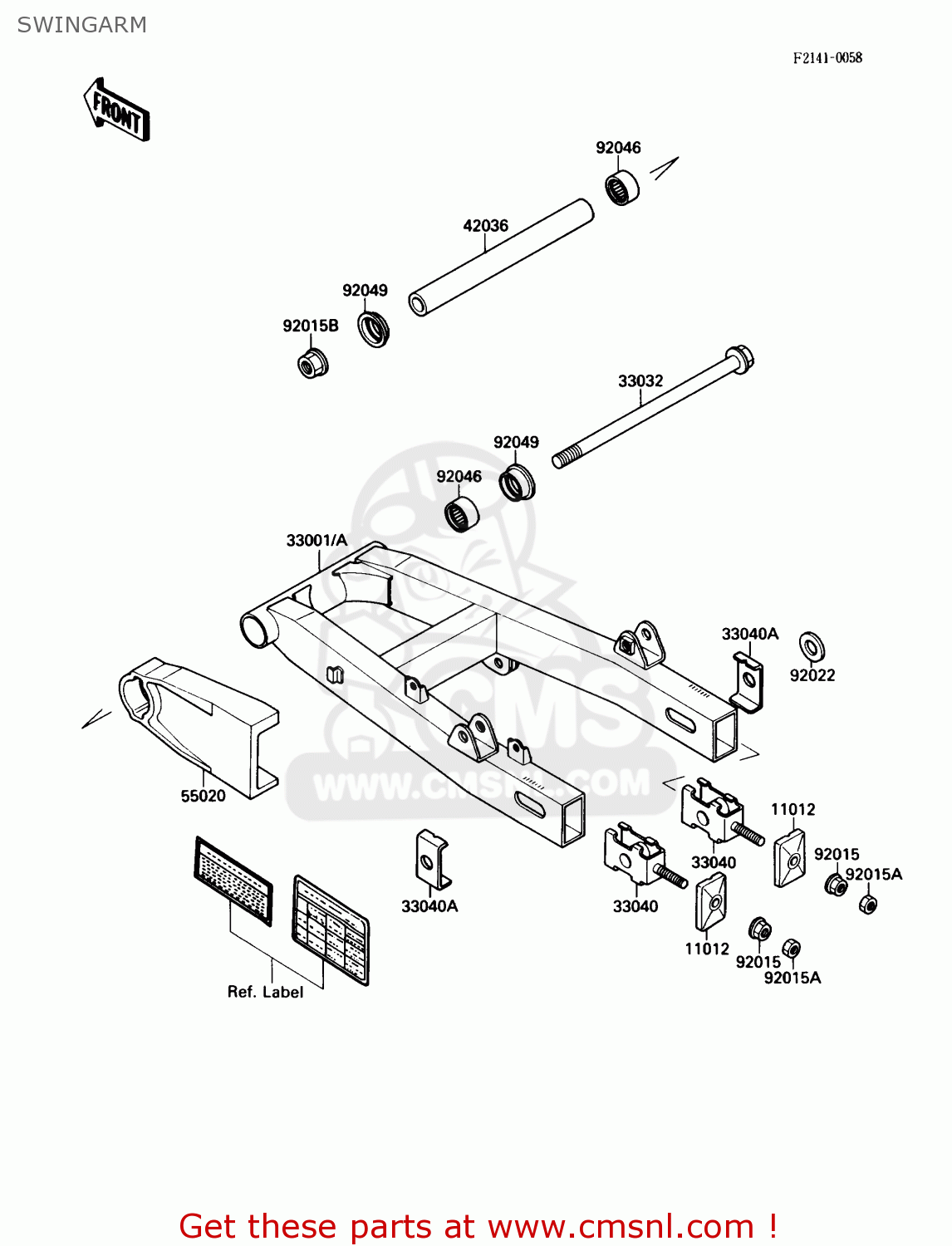 SWINGARM EL250B2 ELIMINATOR 1988 USA CALIFORNIA