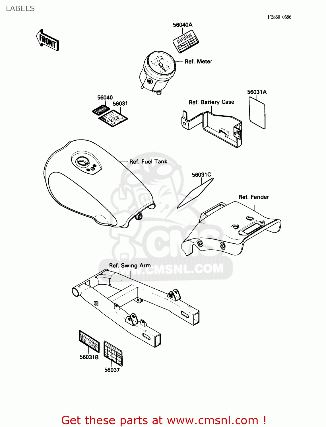 LABELS EL250B2 ELIMINATOR 1988 USA CALIFORNIA