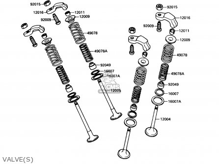 VALVE(S) - EL250B2 ELIMINATOR 1988 USA CALIFORNIA