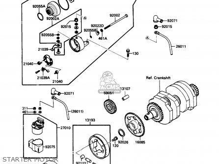 STARTER MOTOR - EL250B2 ELIMINATOR 1988 USA CALIFORNIA