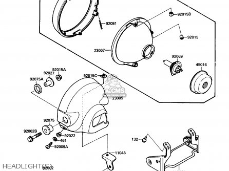 HEADLIGHT(S) - EL250B2 ELIMINATOR 1988 USA CALIFORNIA