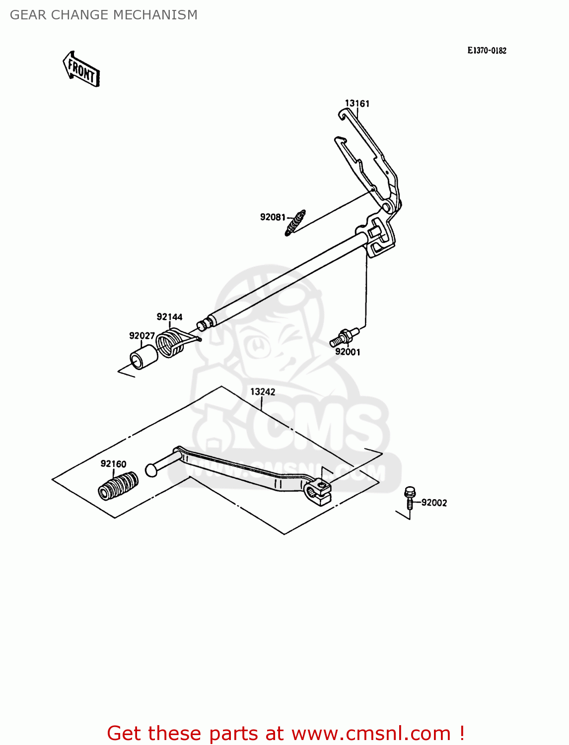 GEAR CHANGE MECHANISM EL250B3 ELIMINATOR 1989 SWITZERLAND FG
