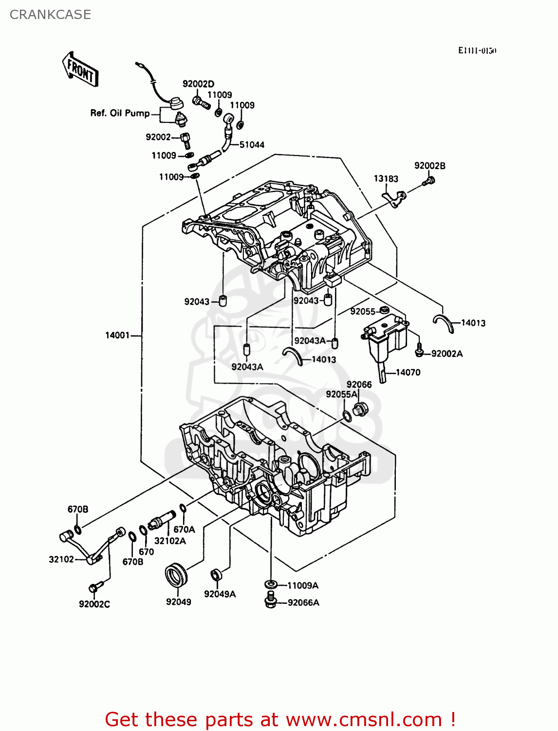 CRANKCASE EL250B3 ELIMINATOR 1989 SWITZERLAND FG