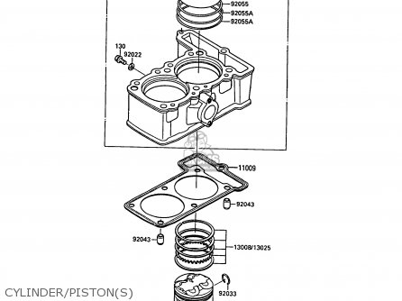CYLINDER/PISTON(S) - EL250B3 ELIMINATOR 1989 SWITZERLAND FG
