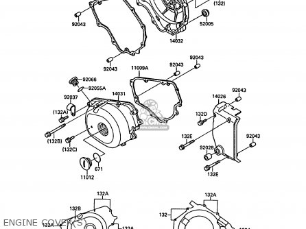 ENGINE COVER(S) - EL250B3 ELIMINATOR 1989 SWITZERLAND FG