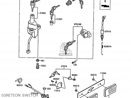 IGNITION SWITCH - EL250B3 ELIMINATOR 1989 SWITZERLAND FG