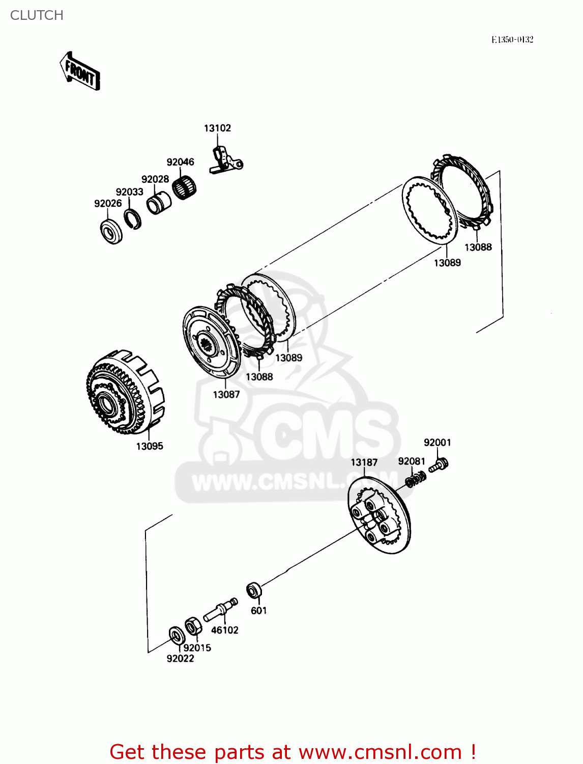 CLUTCH EL250B3 ELIMINATOR 1989 USA CALIFORNIA