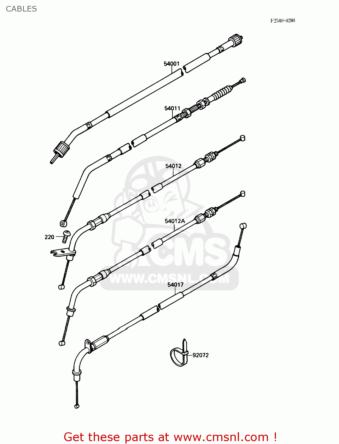 CABLES EL250B3 ELIMINATOR 1989 USA CALIFORNIA