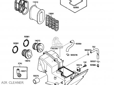 AIR CLEANER - EL250B3 ELIMINATOR 1989 USA CALIFORNIA