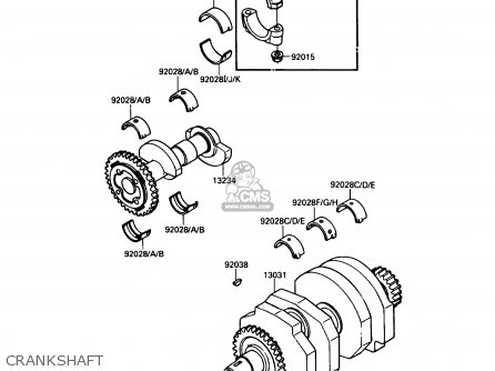 CRANKSHAFT - EL250B3 ELIMINATOR 1989 USA CALIFORNIA