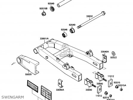 SWINGARM - EL250B3 ELIMINATOR 1989 USA CALIFORNIA