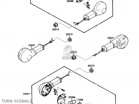 TURN SIGNALS - EL250B3 ELIMINATOR 1989 USA CALIFORNIA