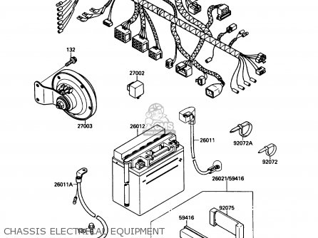 CHASSIS ELECTRICAL EQUIPMENT - EL250B3 ELIMINATOR 1989 USA CALIFORNIA
