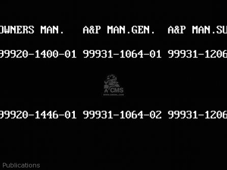 Publications - EL250B3 ELIMINATOR 1989 USA CALIFORNIA