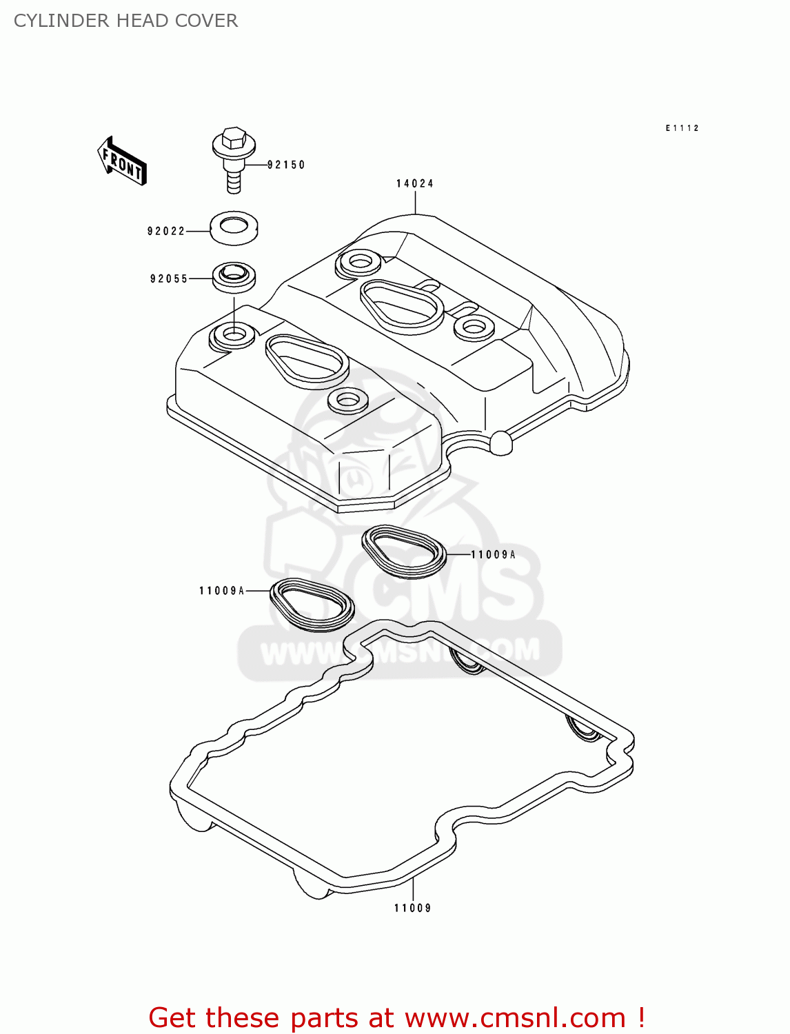 CYLINDER HEAD COVER EL250D1 ELIMINATOR 1990 FG