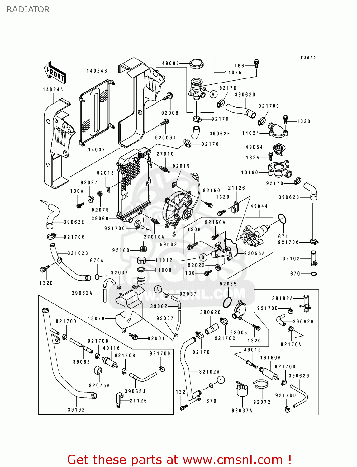 RADIATOR EL250D1 ELIMINATOR 1990 FG
