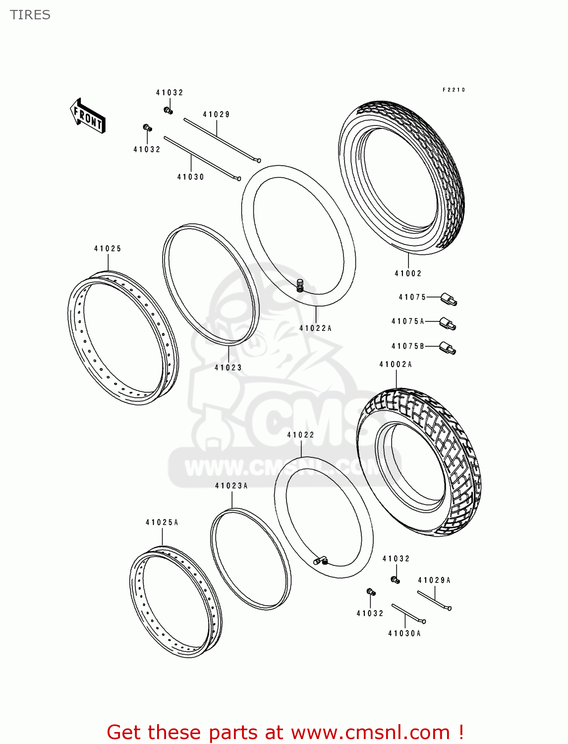 TIRES EL250D1 ELIMINATOR 1990 FG