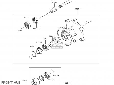 FRONT HUB - EL250D1 ELIMINATOR 1990 FG