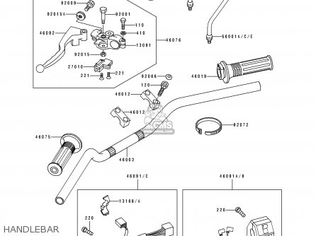 HANDLEBAR - EL250D1 ELIMINATOR 1990 FG