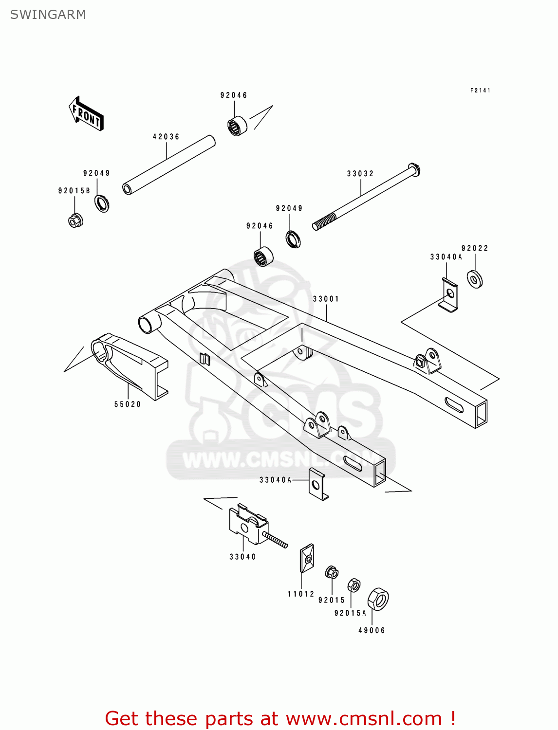 SWINGARM EL250D2 ELIMINATOR 1991 SWEDEN