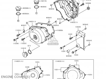 ENGINE COVER(S) - EL250D2 ELIMINATOR 1991 SWEDEN