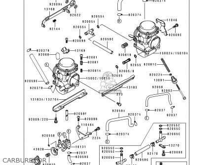 CARBURETOR - EL250D2 ELIMINATOR 1991 SWEDEN