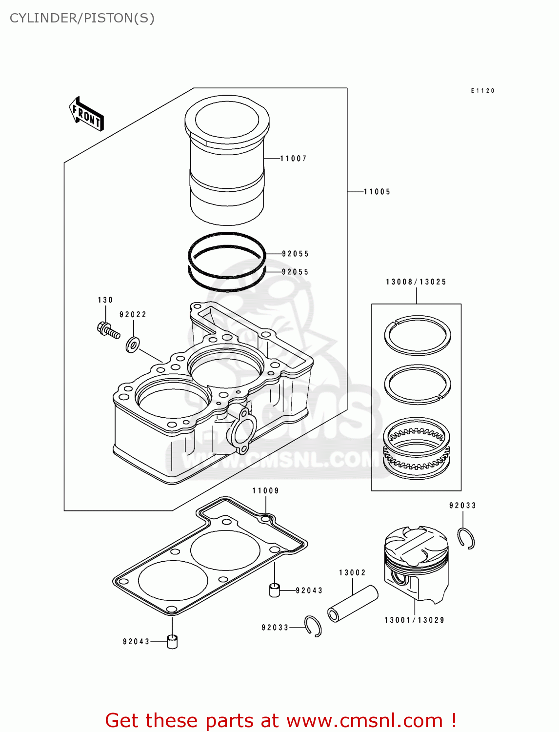 CYLINDER/PISTON(S) EL250D3 ELIMINATOR 1992 SWEDEN