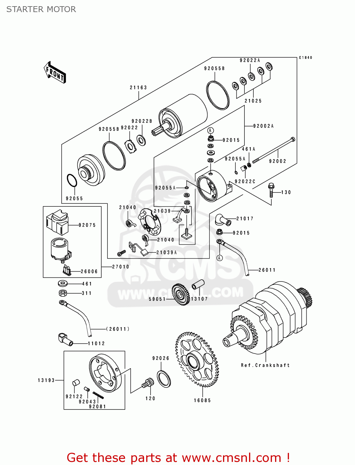 STARTER MOTOR EL250D3 ELIMINATOR 1992 SWEDEN