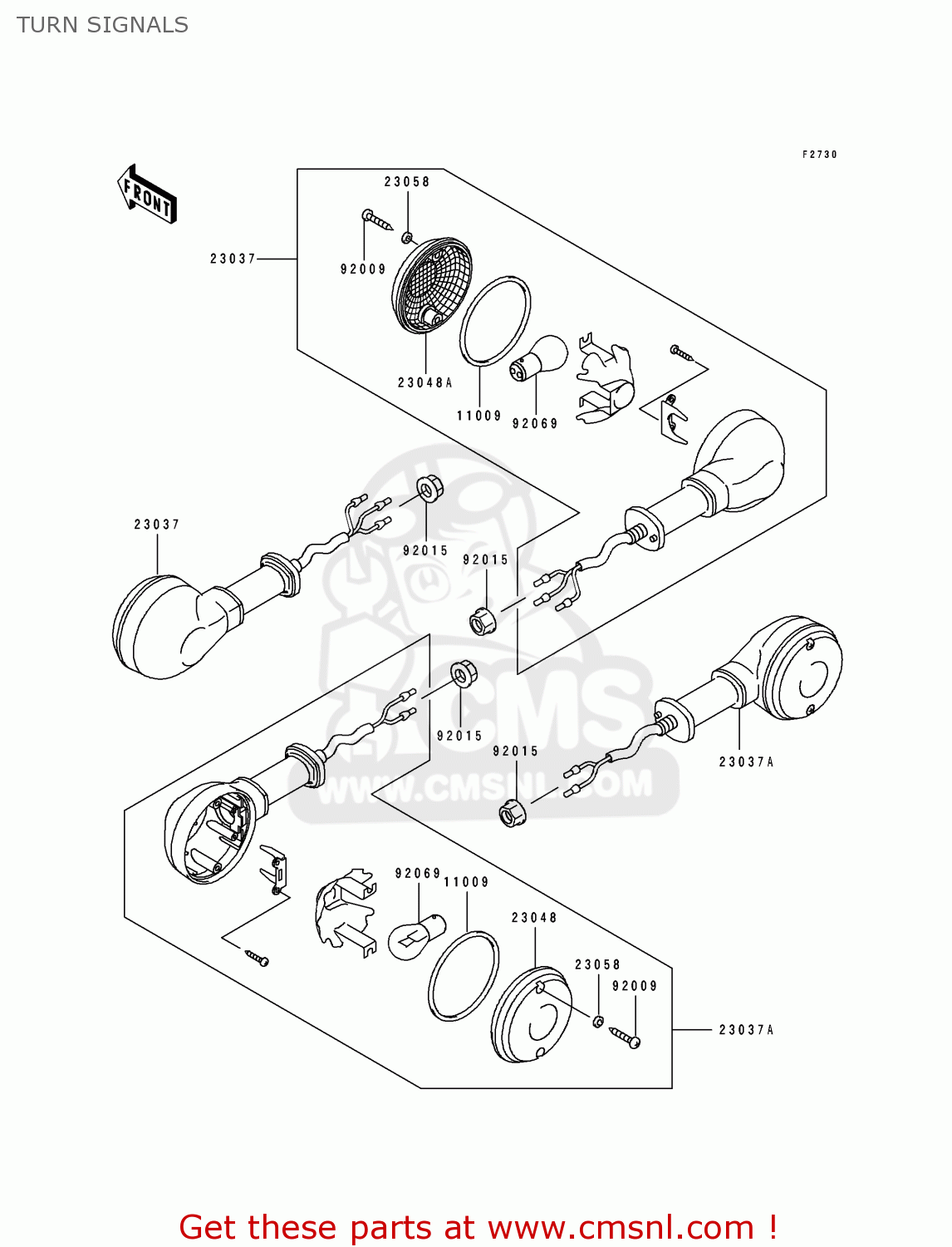 TURN SIGNALS EL250D4 ELIMINATOR 1993 UNITED KINGDOM GR
