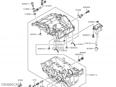 CRANKCASE - EL250D4 ELIMINATOR 1993 UNITED KINGDOM GR