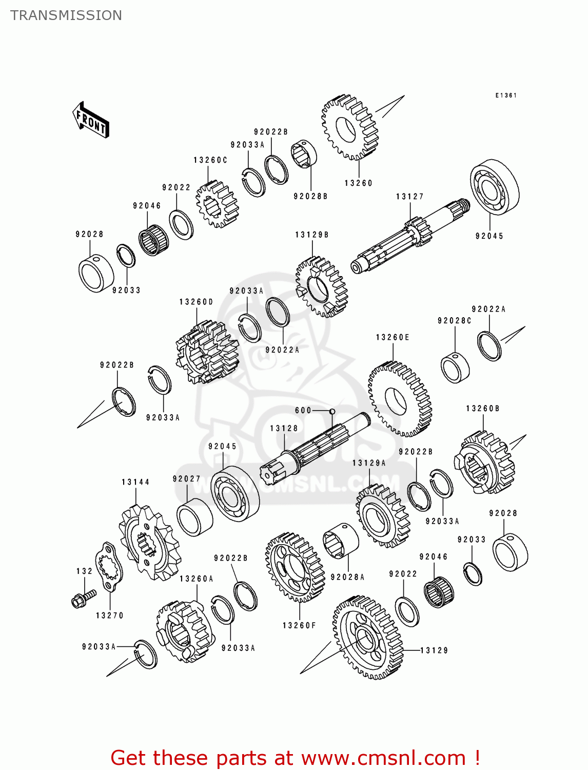TRANSMISSION EL250D7 ELIMINATOR 1996 EUROPE GR