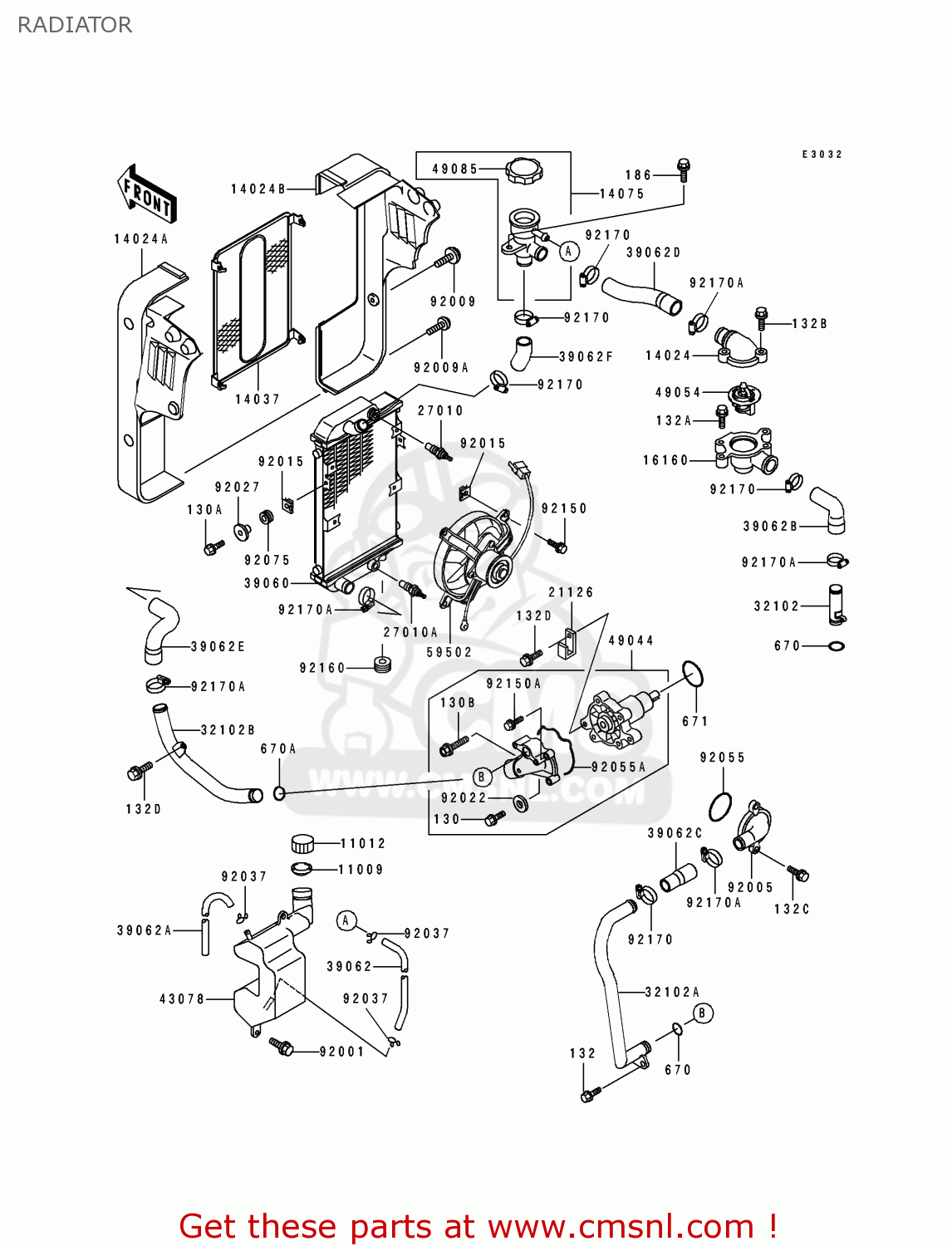 RADIATOR EL250D7 ELIMINATOR 1996 EUROPE GR